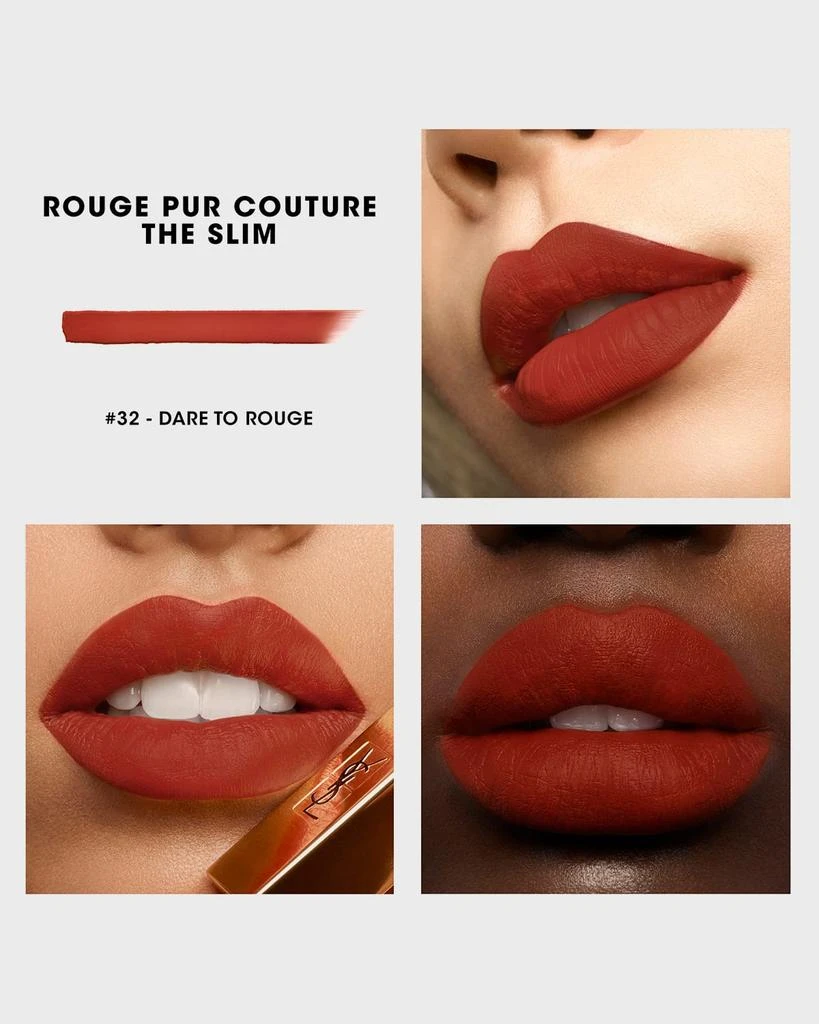 商品Yves Saint Laurent|Rouge Pur Couture The Slim Matte Lipstick,价格¥369,第5张图片详细描述