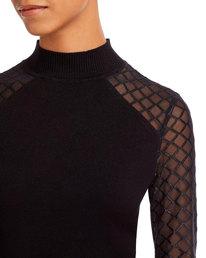 商品AQUA|Mesh Sleeve Top - 100% Exclusive,价格¥349,第4张图片详细描述