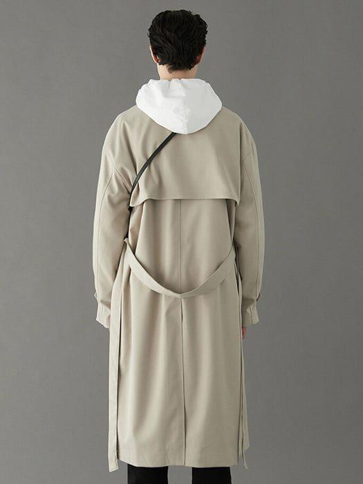 商品VOIEBIT|Trench Mac Coat Beige,价格¥1253,第5张图片详细描述