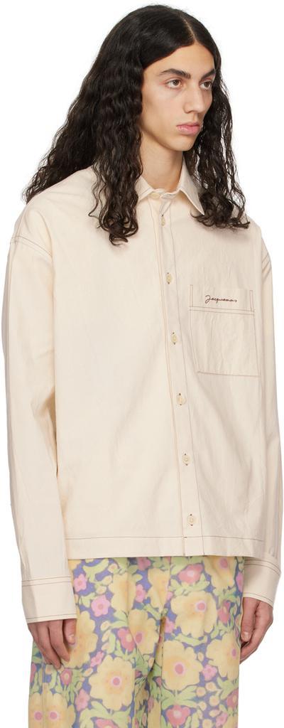 商品Jacquemus|Off-White Le Papier 'La Chemise Papier' Shirt,价格¥3025,第4张图片详细描述