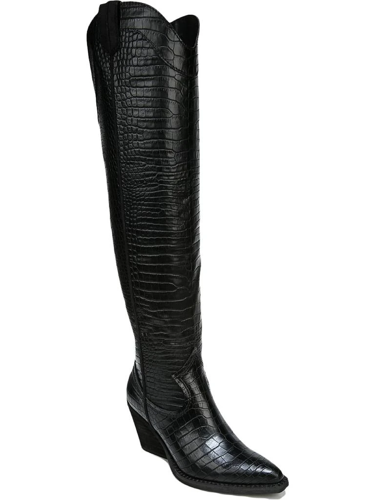 商品ZODIAC|Rory Womens Faux Leather Snake Print Knee-High Boots,价格¥1159,第1张图片