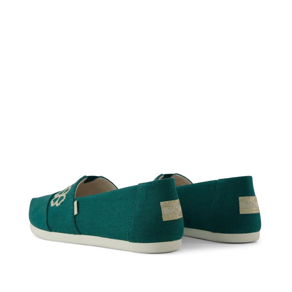 商品TOMS Shoes|Alpargata Classic Embroidered Green Heritage Canvas,价格¥235,第4张图片详细描述