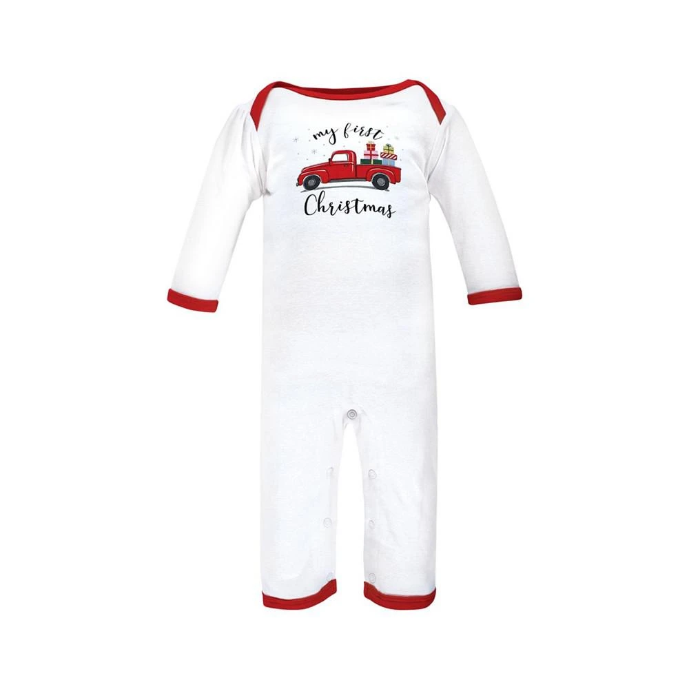 商品Hudson|Baby Girls and Boys Christmas Cotton Coveralls, Pack of 3,价格¥166,第3张图片详细描述