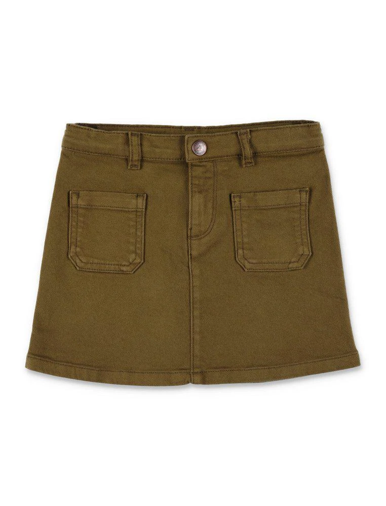 商品Bonpoint|Bonpoint	Logo Patch Denim Mini Skirt,价格¥237,第1张图片