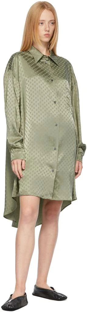 商品[国内直发] MAISON MARGIELA|Green Floral Shirt Dress,价格¥778,第4张图片详细描述