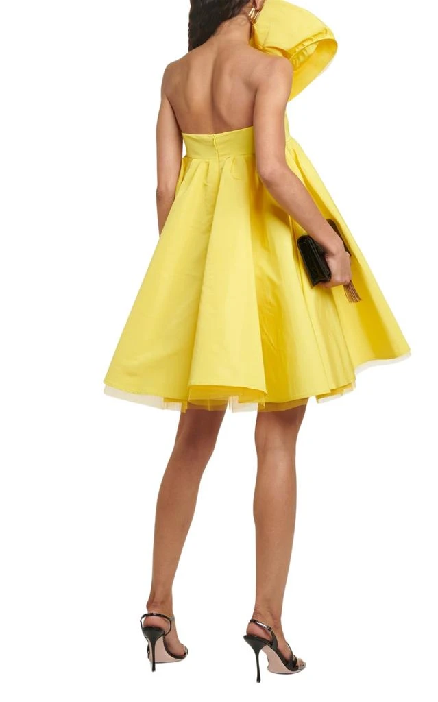 商品Nina Ricci|Asymmetric Flared One-Shoulder Mini Yellow Dress,价格¥15561,第3张图片详细描述