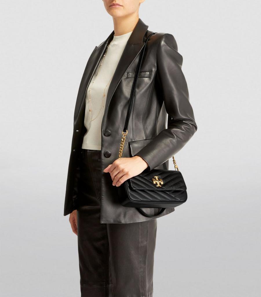商品Tory Burch|Leather Kira Chevron Shoulder Bag,价格¥3830,第4张图片详细描述