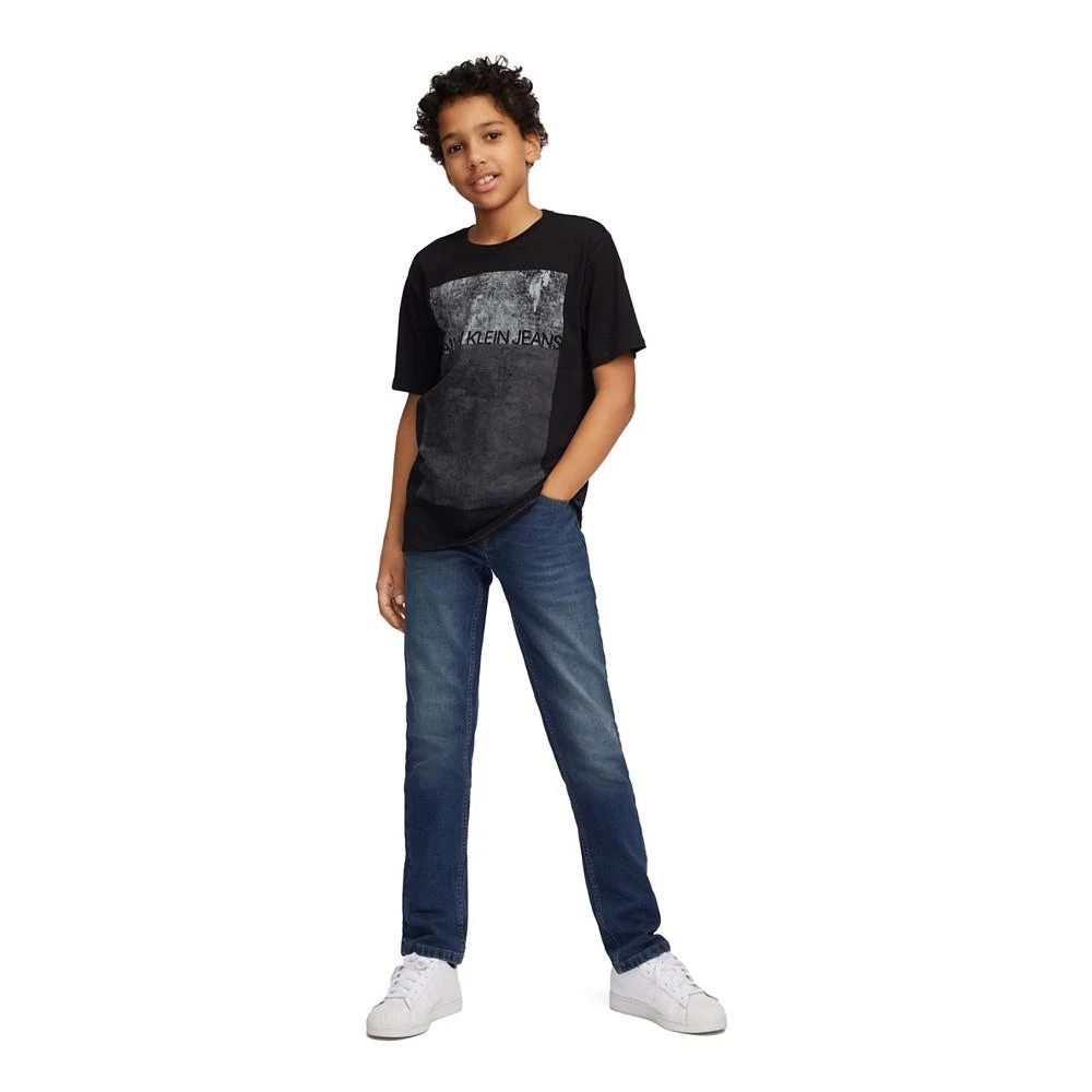 商品Calvin Klein|Big Boys Graphic-Print Cotton T-Shirt,价格¥101,第3张图片详细描述