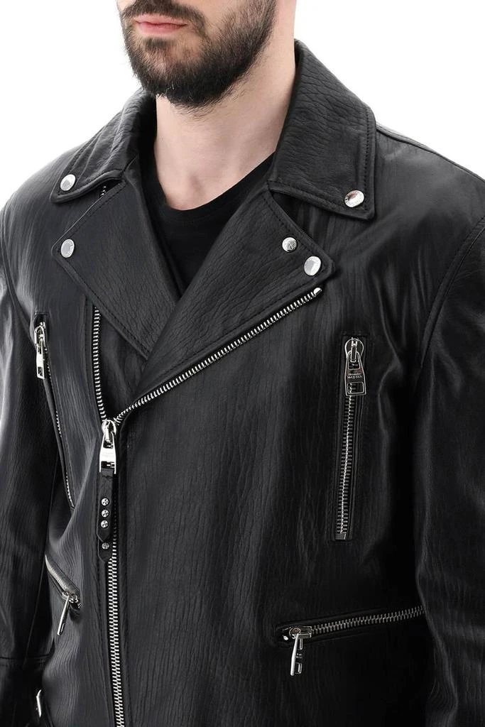 商品Alexander McQueen|Alexander mcqueen leather biker jacket,价格¥21019,第4张图片详细描述
