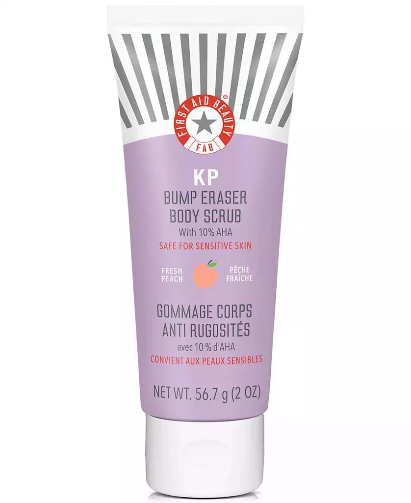 商品First Aid Beauty|KP Bump Eraser Body Scrub With 10% AHA - Peach, 2 oz.,价格¥89,第1张图片