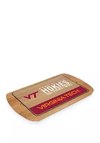 商品Toscana|Ncaa Virginia Tech Hokies Billboard Glass Top Serving Tray,价格¥649,第1张图片