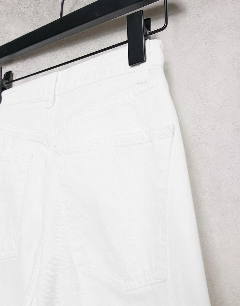 商品Topshop|Topshop 90's straight jean with hook and eye in white ,价格¥262,第4张图片详细描述