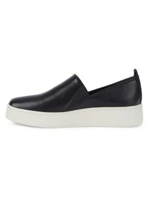 商品Vince|Saxon-B Leather Slip-On Sneakers,价格¥1183,第4张图片详细描述