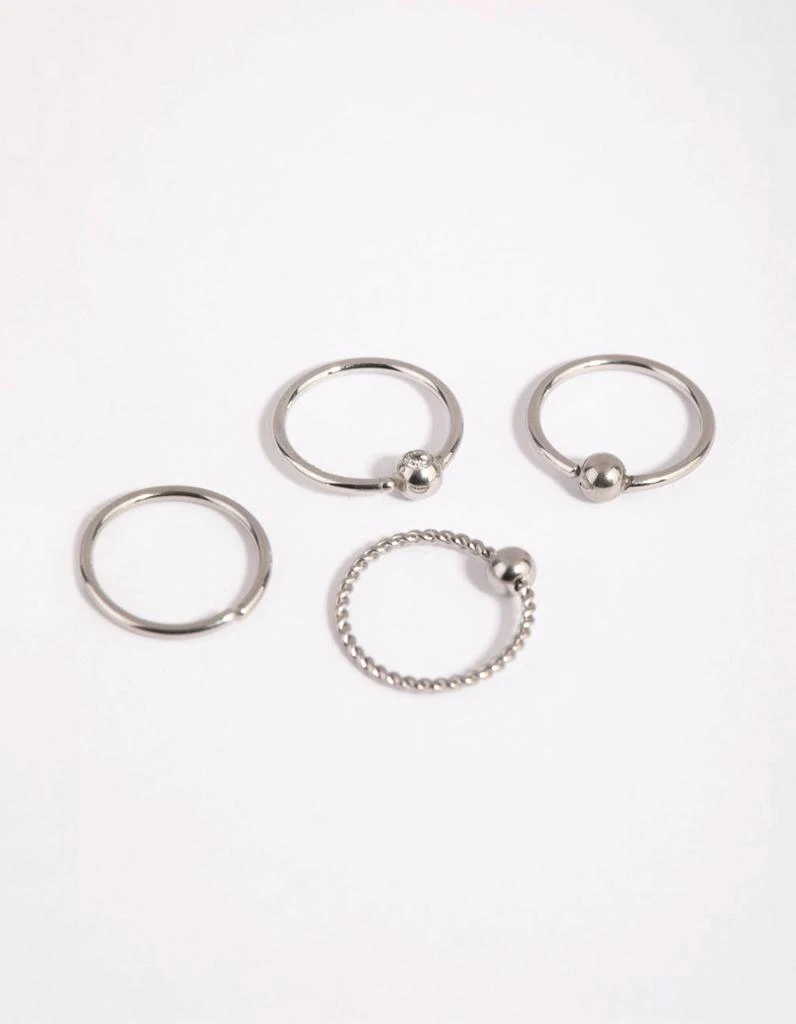 商品Lovisa|Surgical Steel Textured Nose Ring Pack,价格¥151,第2张图片详细描述