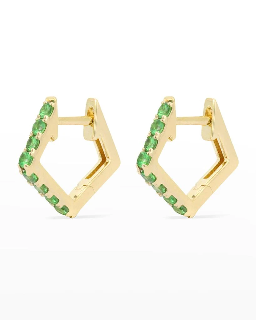 商品Stevie Wren|14k Yellow Gold Tsavorite Pentagon Huggie Earring, Single,价格¥2924,第2张图片详细描述