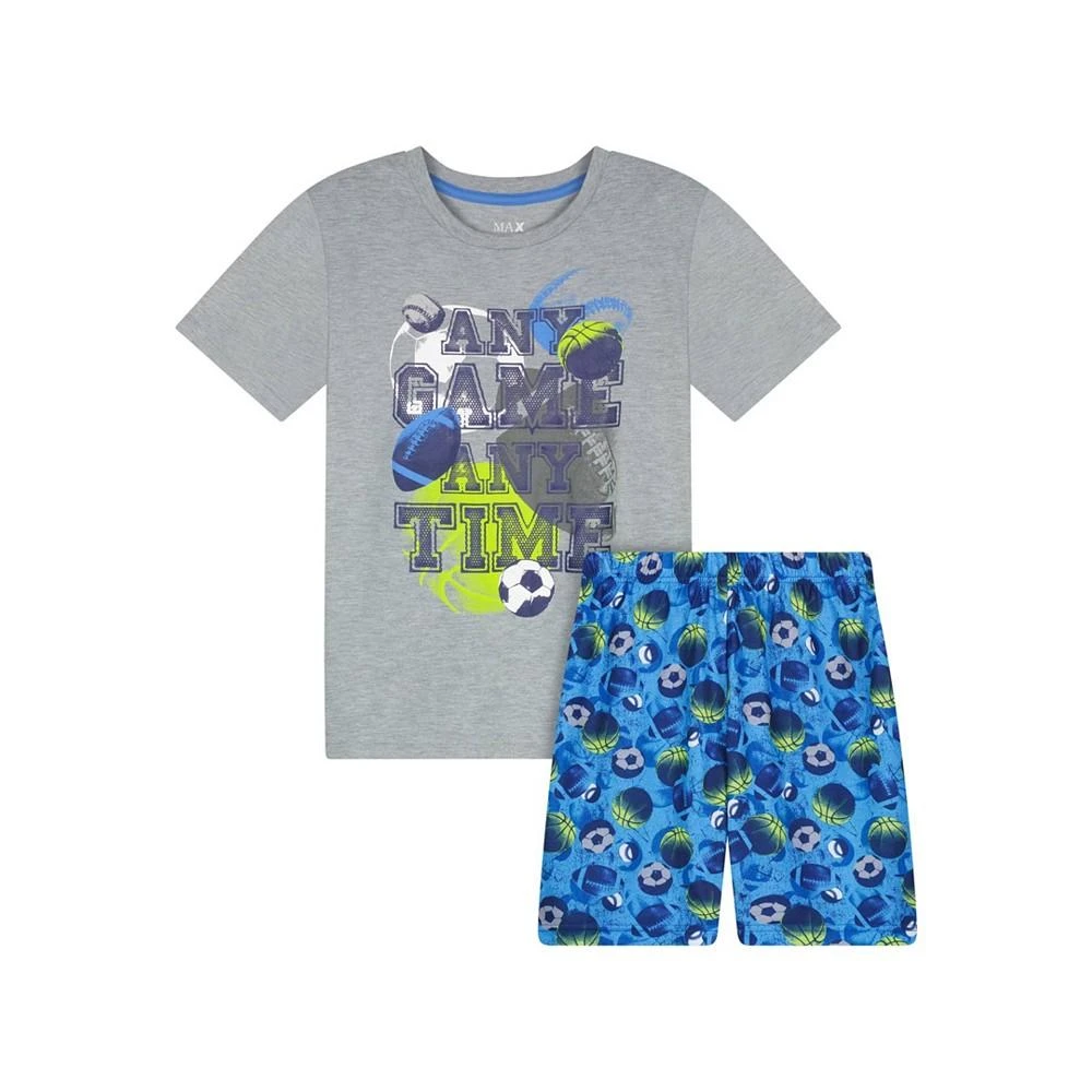 商品Sleep On It|Big Boys T-shirt and Shorts Pajama Set, 2 Piece,价格¥147,第1张图片