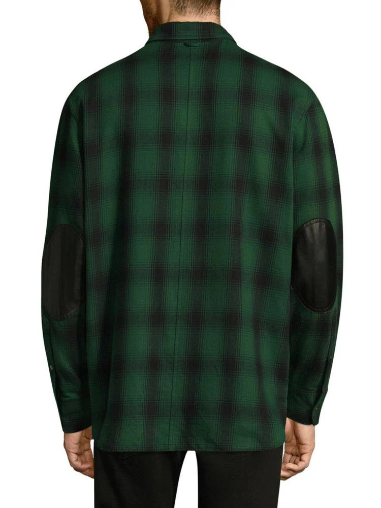 商品Ovadia & Sons|Plaid Long Sleeves Cotton Casual Button-Down Shirt,价格¥591,第2张图片详细描述