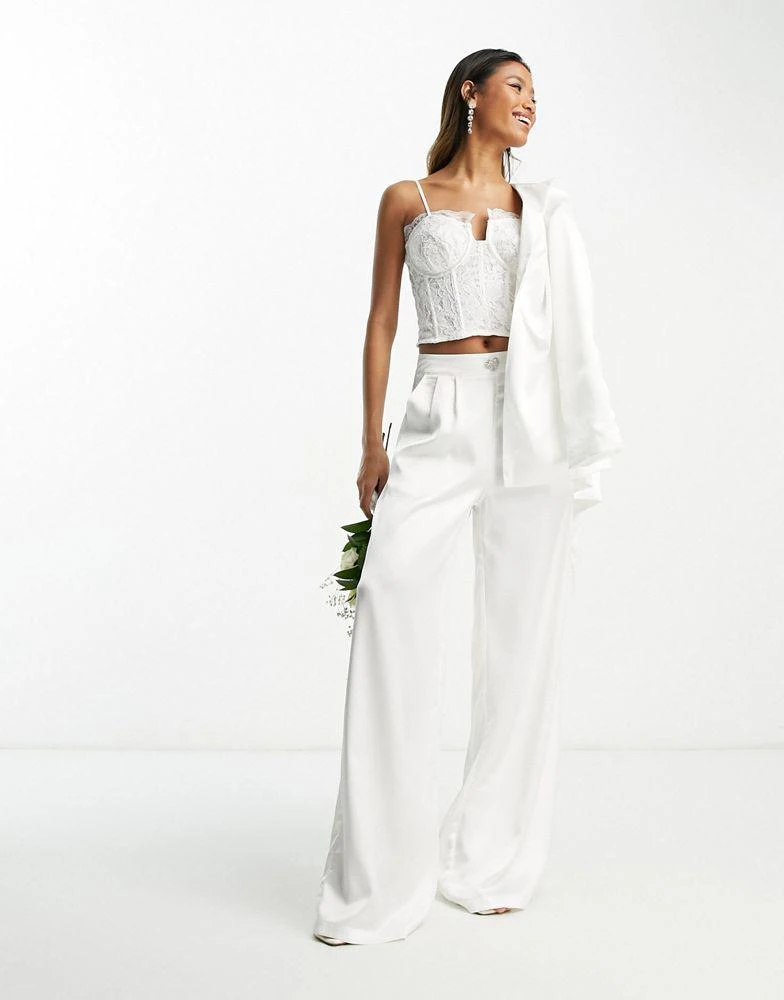 商品Extro & Vert|Extro & Vert Bridal lace corset with detachable straps,价格¥257,第4张图片详细描述