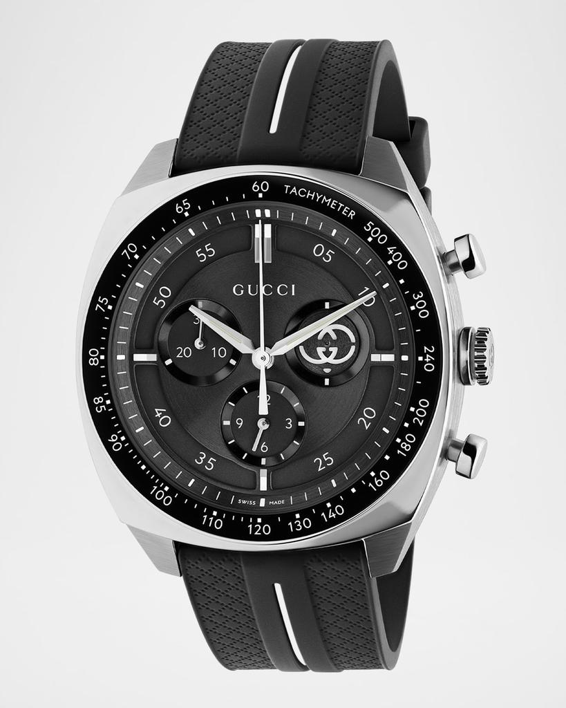 Gucci Gucci Interlocking 41mm Stainless Steel Rubber-Strap Watch