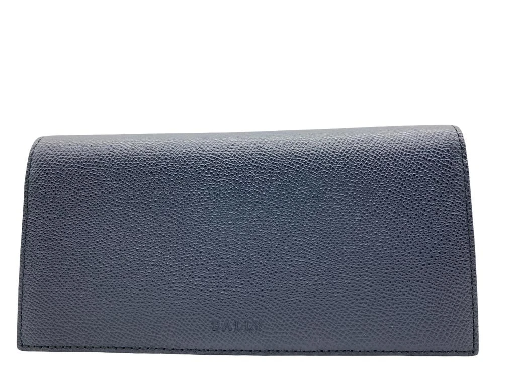 商品Bally|NEW Bally Mialiro Men's 6207481 Navy Leather Embossed Wallet MSRP,价格¥1723,第1张图片