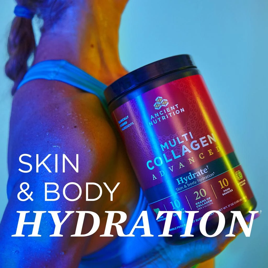 商品Ancient Nutrition|Multi Collagen Advanced Hydrate | Powder Lemon Lime (30 Servings) - Podcast Offer,价格¥418,第4张图片详细描述