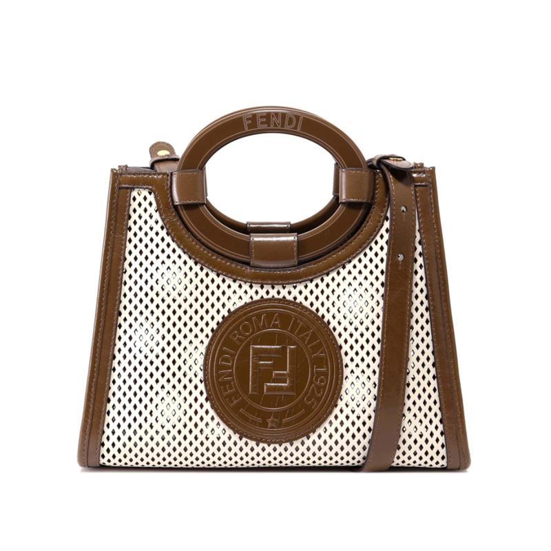 商品[国内直发] Fendi|芬迪 FENDI 奢侈品 女士中号灰色皮革单肩包斜挎包,价格¥10788,第1张图片详细描述