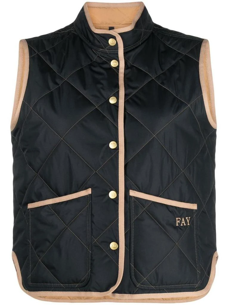 商品FAY|FAY Lightweight quilted down vest,价格¥1432,第1张图片