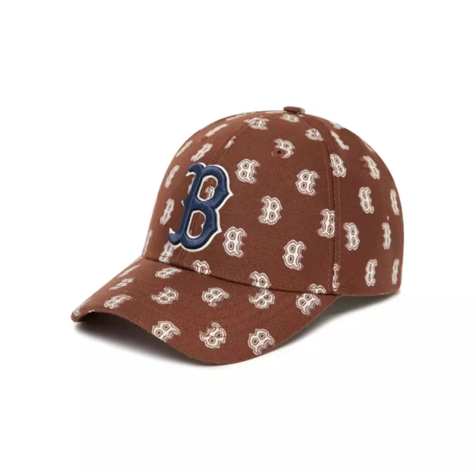 商品MLB|【享贝家】（国内现货-QD）MLB Monogram 经典结构满印LOGO 棒球帽 男女同款 棕色 3ACPFF02N-43BRD,价格¥261,第1张图片