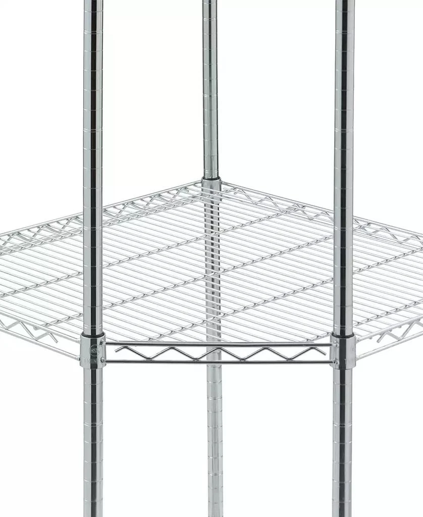 商品TRINITY|4-Tier Corner Wire Shelving Rack Includes Wheels,价格¥2120,第4张图片详细描述