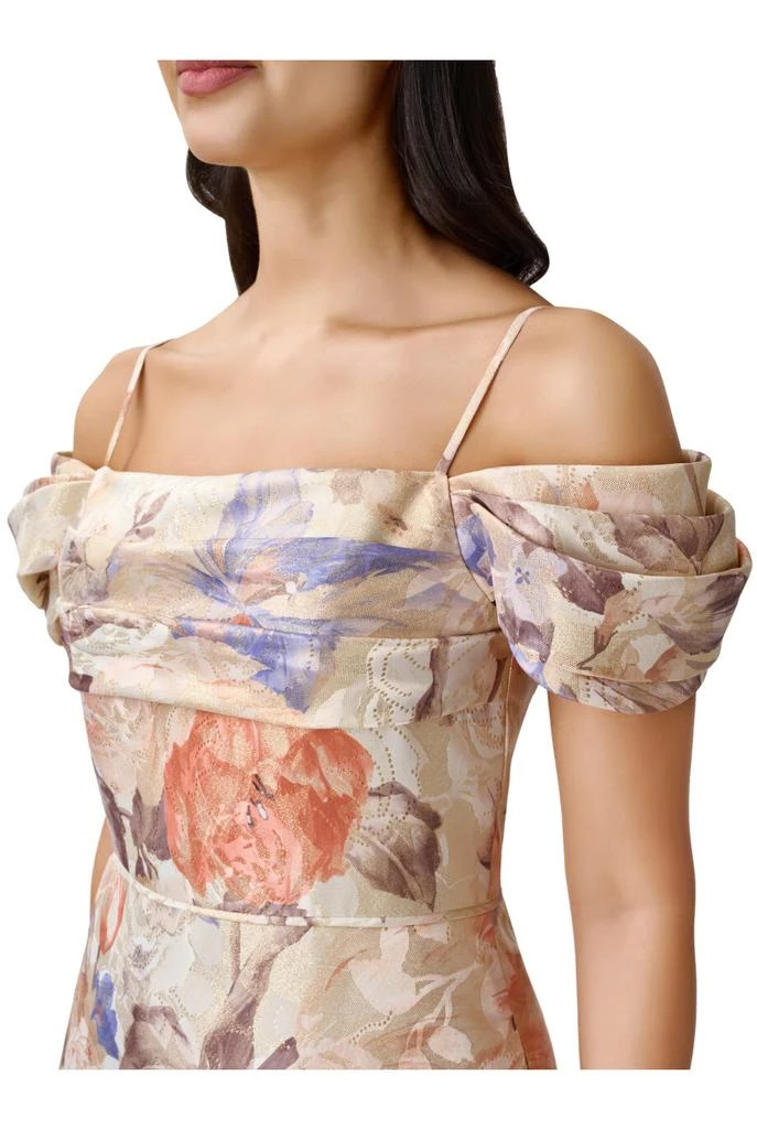 商品Aidan Mattox|Off shldr pleated bodice gown,价格¥3682,第4张图片详细描述