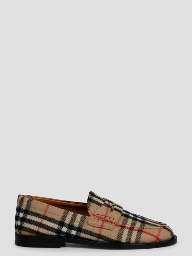商品Burberry|Hackney check wool felt loafers,价格¥4187,第1张图片
