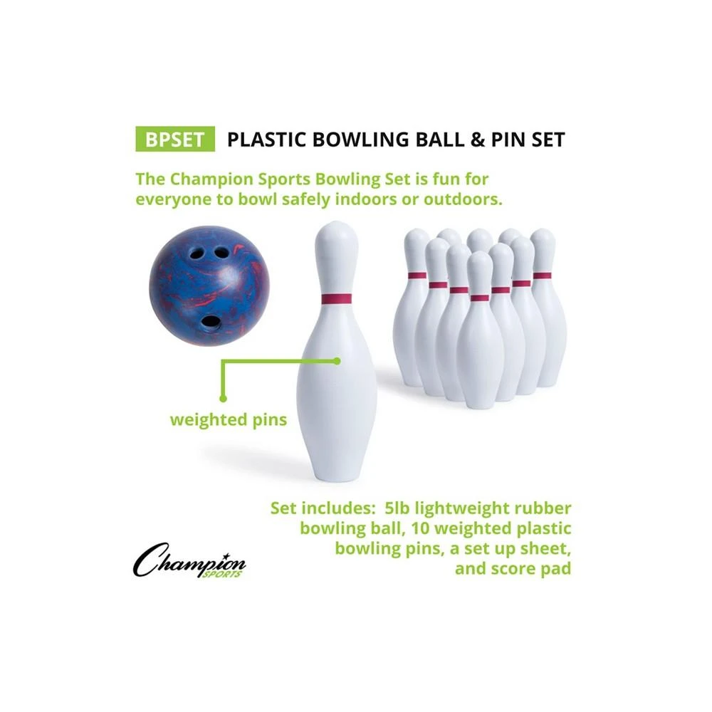 商品Champion Sports|Bowling Ball and Pin Set, 13 Piece,价格¥1286,第2张图片详细描述