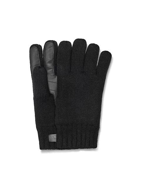 商品UGG|Palm Patch Leather & Knit Gloves,价格¥553,第1张图片