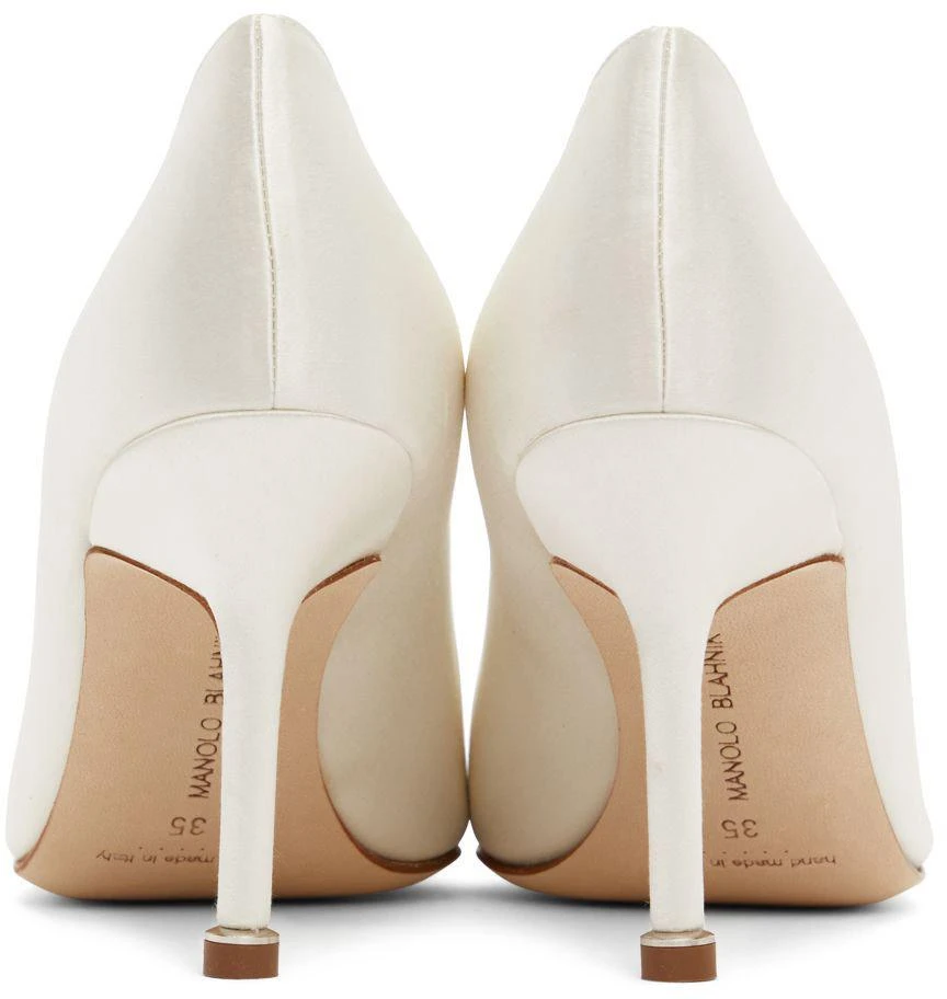 商品Manolo Blahnik|灰白色 Hangisi 高跟鞋,价格¥9708,第2张图片详细描述