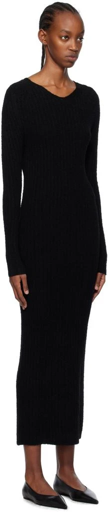 商品Totême|Black V-Neck Maxi Dress,价格¥5077,第2张图片详细描述