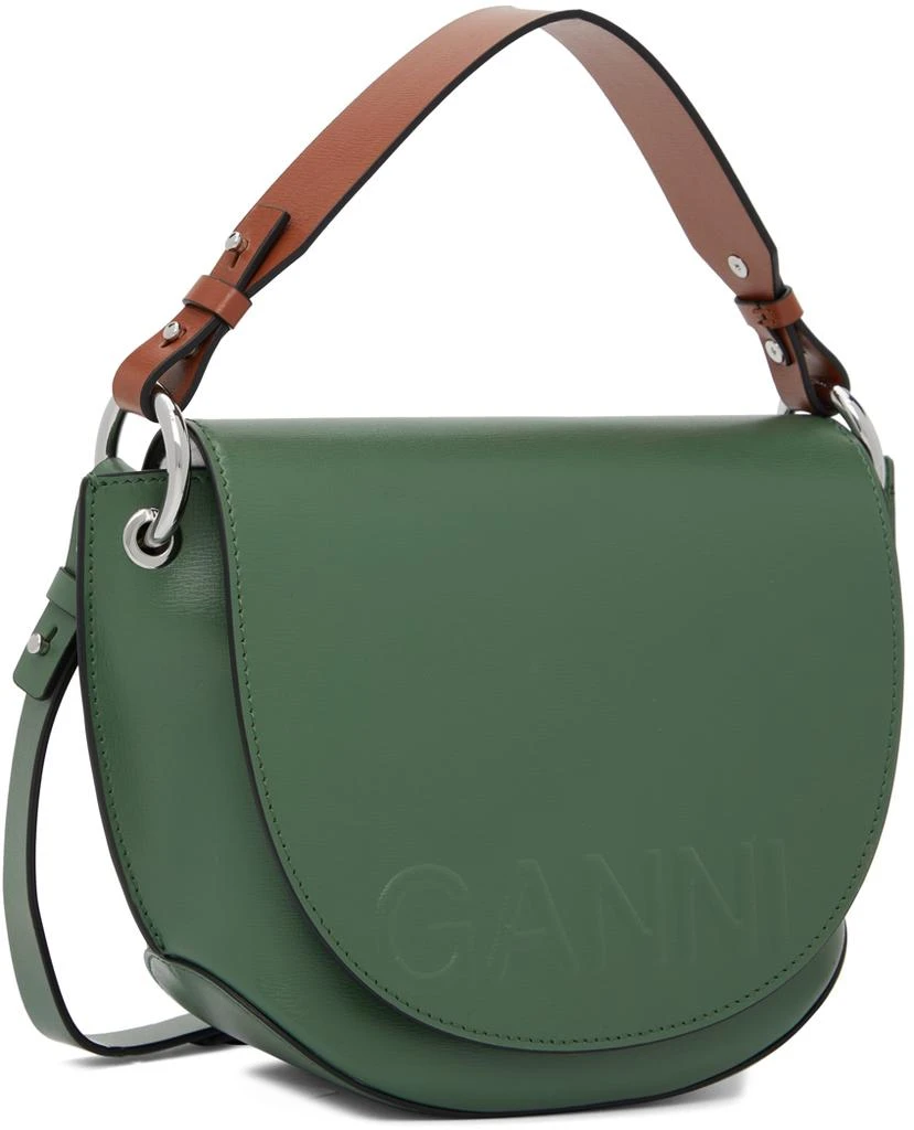 商品Ganni|Green Banner Shoulder Bag,价格¥2194,第2张图片详细描述