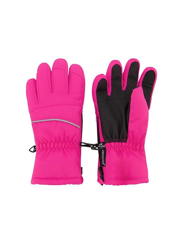 商品Andy & Evan|Little Kid's & Kid's Insulated Zip Gloves,价格¥115,第1张图片