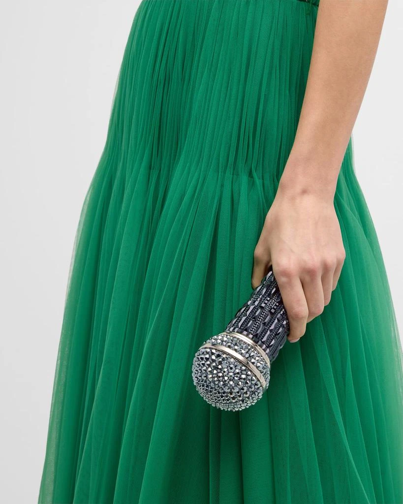 商品Judith Leiber|Microphone Crystal Clutch Bag with Chain Strap,价格¥38663,第4张图片详细描述