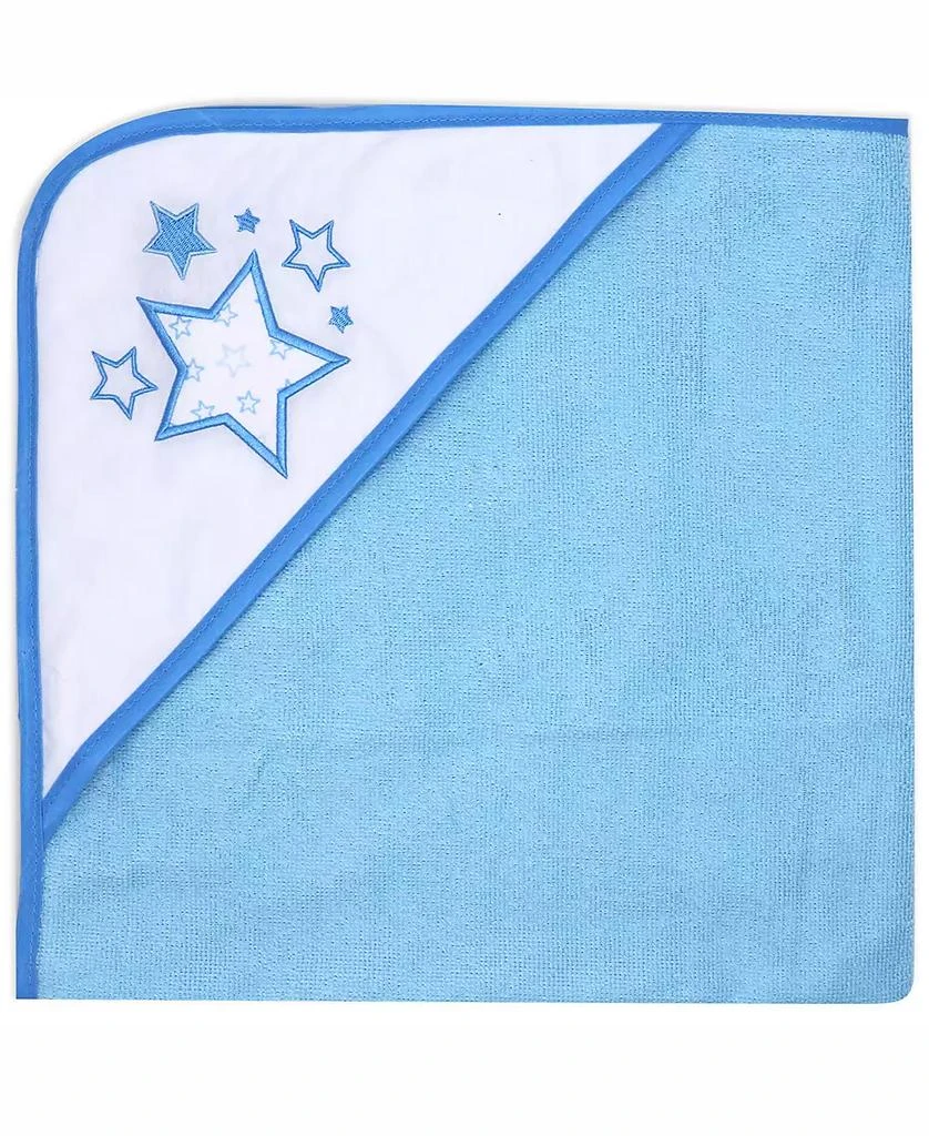 Baby Boys and Baby Girls Stars 2 Pack Hooded Bath Towel and Wash Cloth Set 商品