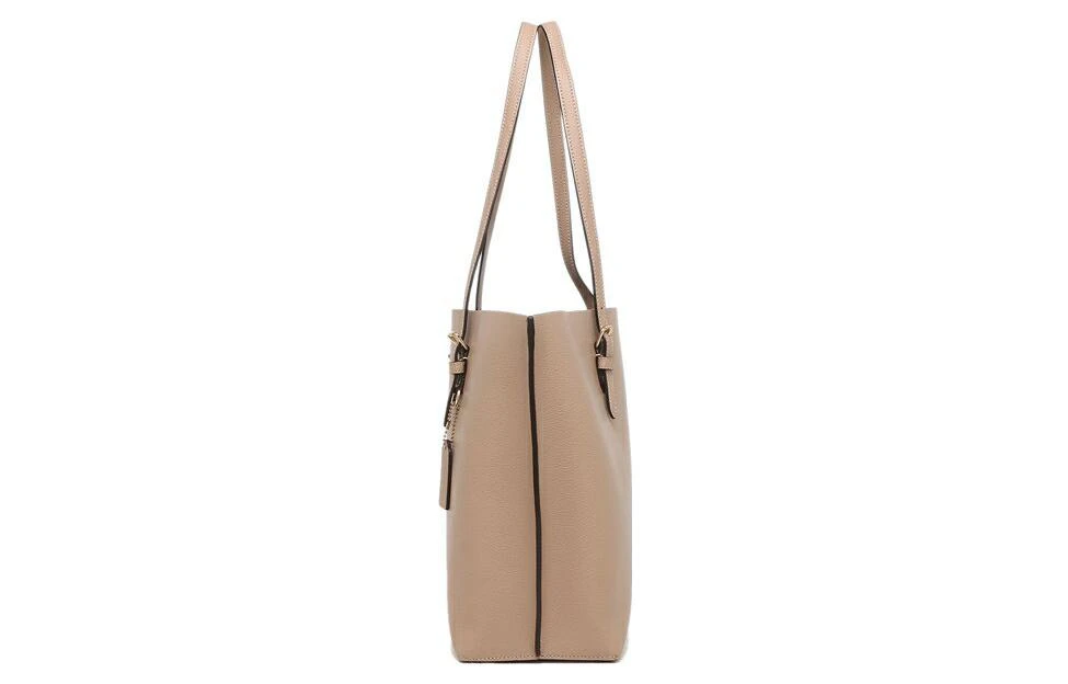 商品[国内直发] Coach|蔻驰 Mollie 34 纯色 牛皮革 妈咪包托特包Tote包购物袋手提单肩包 大号 女款 灰褐色,价格¥2244,第5张图片详细描述