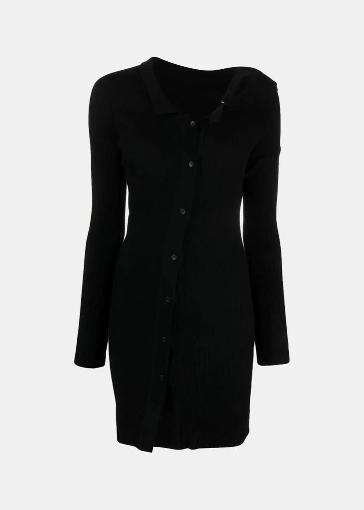 商品Jacquemus|Jacquemus Black La Robe Maille Colin Minidress,价格¥2114,第1张图片