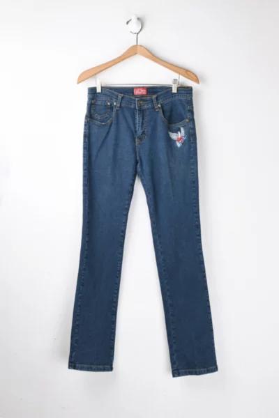 Vintage Y2k Paco Dark-Wash Jeans商品第1张图片规格展示