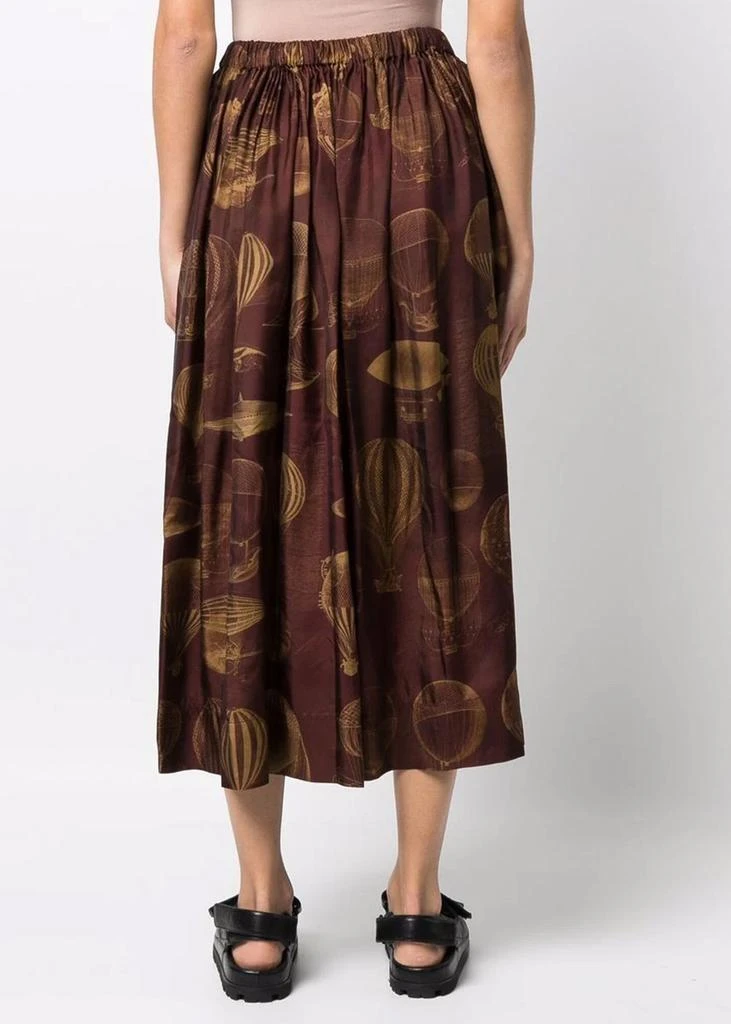 商品Uma Wang|Uma Wang Dark Red & Tan Gillian Skirt,价格¥4308,第3张图片详细描述