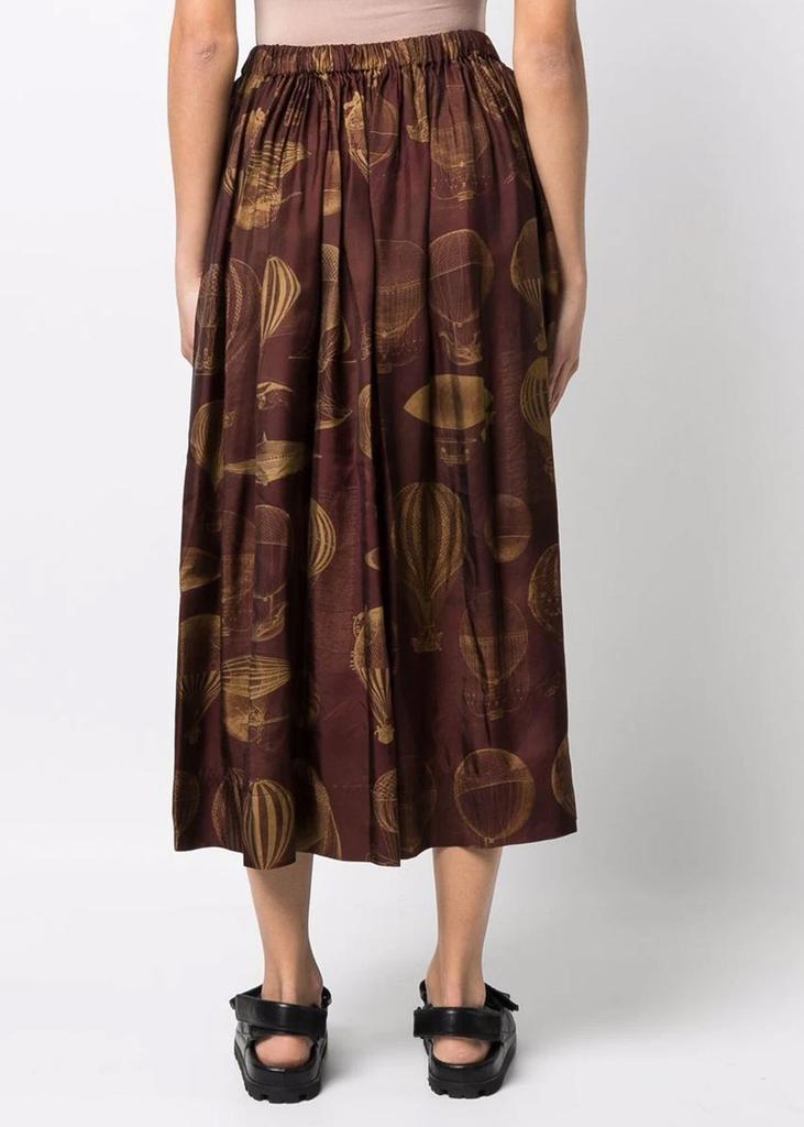 商品Uma Wang|Uma Wang Dark Red & Tan Gillian Skirt,价格¥4181,第5张图片详细描述