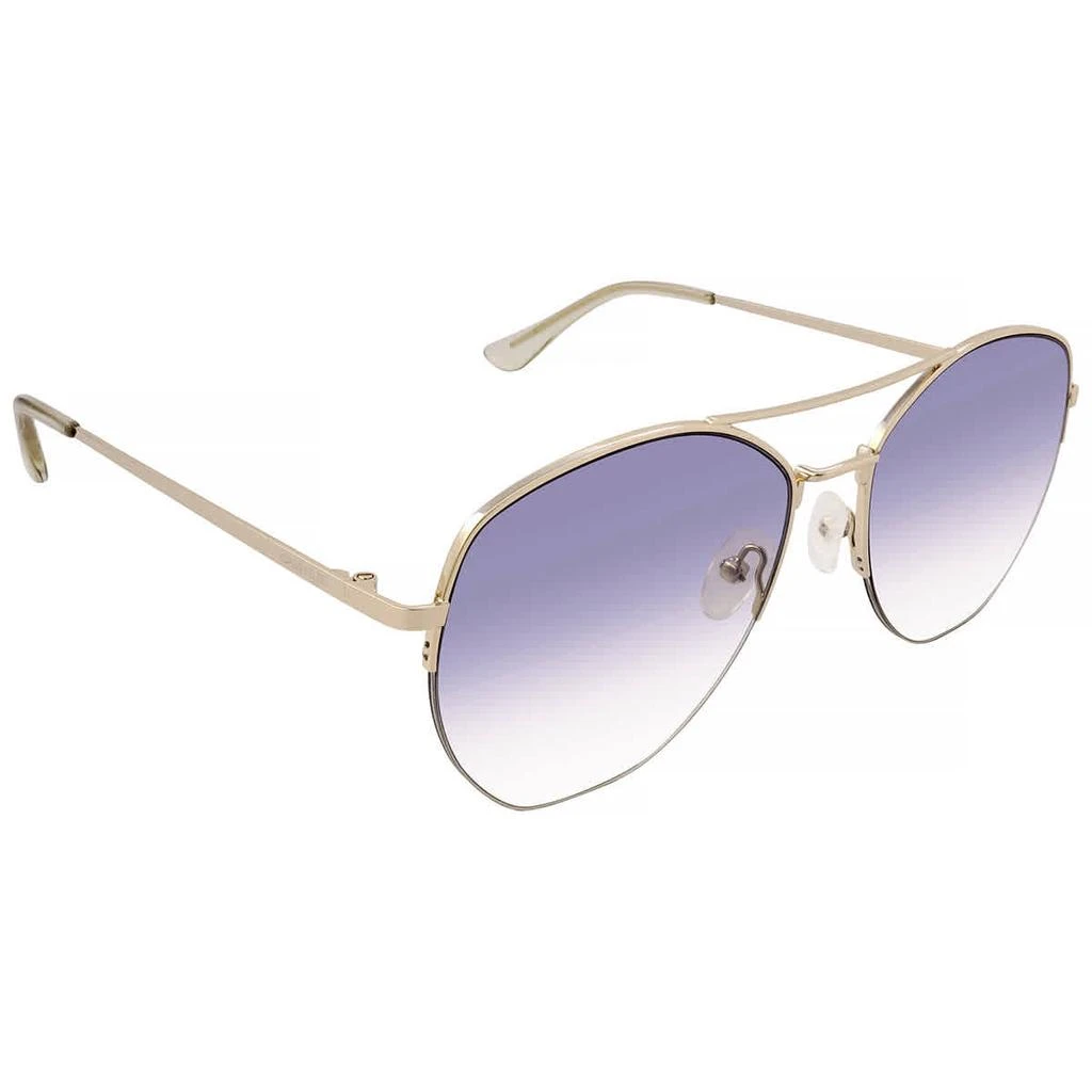 商品Calvin Klein|Blue Gradient Pilot Ladies Sunglasses CK20121S 717 57,价格¥149,第3张图片详细描述