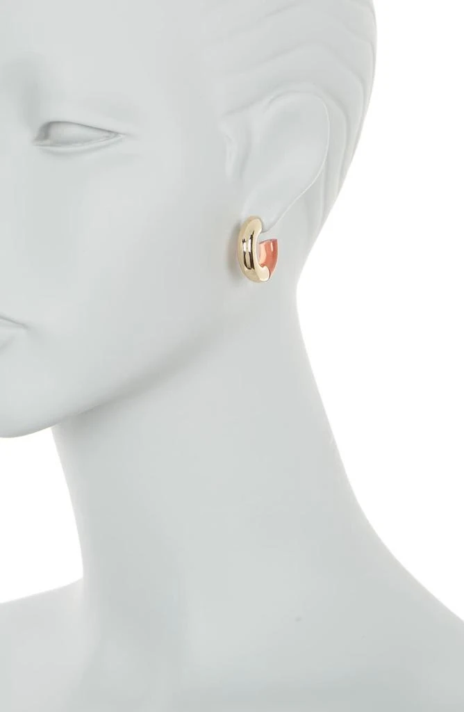 商品Nordstrom|Set of 2 Enamel Stud & Hoop Earrings,价格¥79,第2张图片详细描述