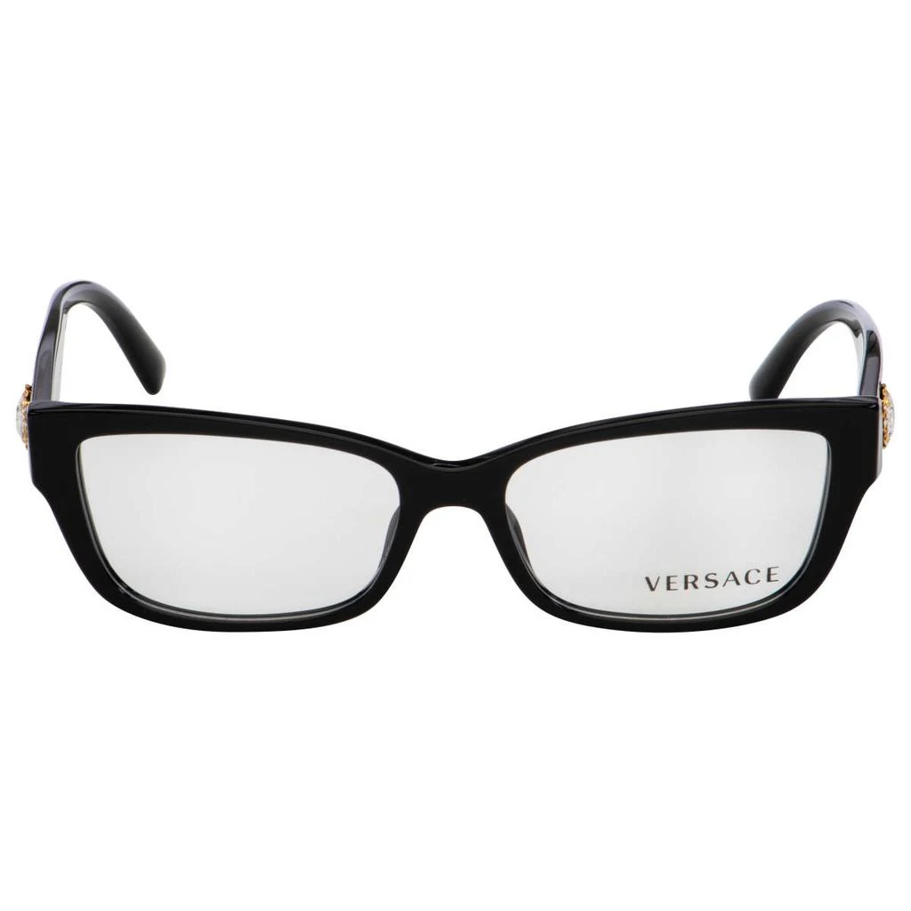 商品Versace|Versace 黑色 长方形 眼镜,价格¥591,第2张图片详细描述