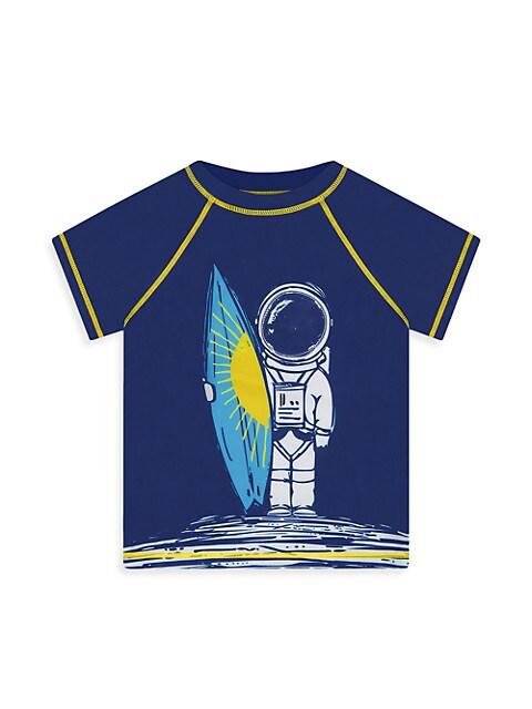 Little Boy's 2-Piece Rashguard T-Shirt & Boardshort Set商品第3张图片规格展示