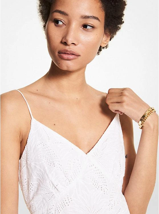 商品Michael Kors|Palm Eyelet Cotton Slip Dress,价格¥986,第3张图片详细描述