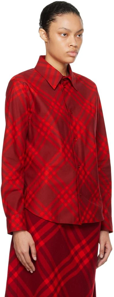 商品Burberry|红色格纹衬衫,价格¥13633,第2张图片详细描述